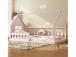 Hauss Spole Cama casita infantil 90x200 cm con barrotes – (sin colchón)