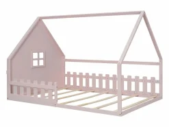 Sale Cama casita infantil 140x200 cm con barreras de seguridad, (sin colchón) Cama Montessori