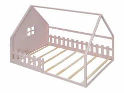 Sale Cama casita infantil 140x200 cm con barreras de seguridad, (sin colchón) Cama Montessori