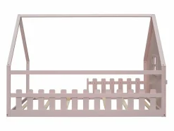 Sale Cama casita infantil 140x200 cm con barreras de seguridad, (sin colchón) Cama Montessori
