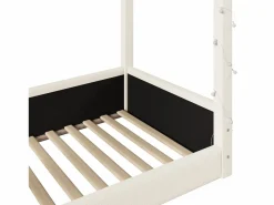 Best Cama casita 90x200cm - con tira de luz LED - Diseño de techo - MDF - (colchón no incluido) Cama Montessori