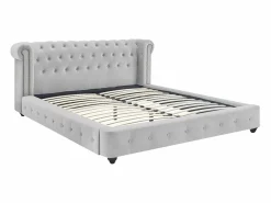 Vente-unique Cama chesterfield 180 x 200 cm pana - TONGERLA