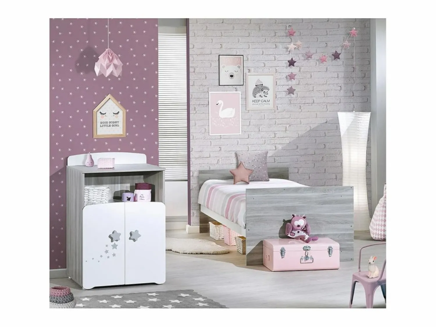 Discount Cama combinada de madera convertible de 120x60 a 90x190 Mueble De Bebé
