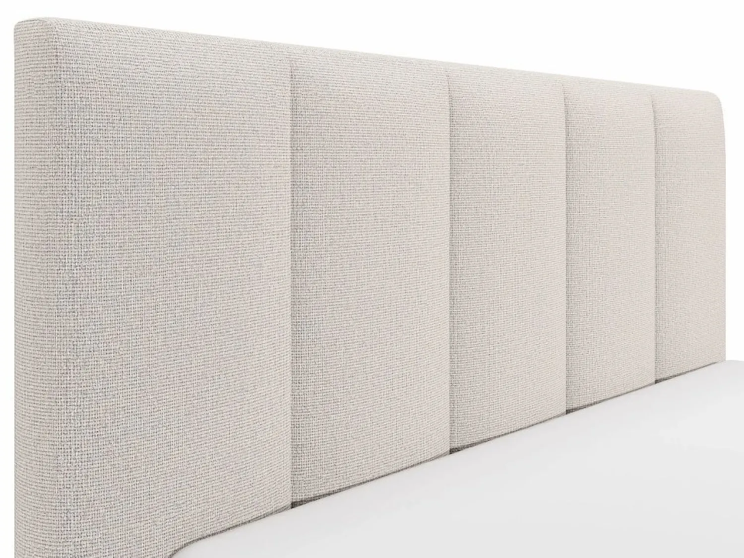 Clearance Cama con almacenaje de 160 x 200 cm con cabecero con costuras verticales tela - KILACLO Cama Con Canapé|Cama Con Almacenaje