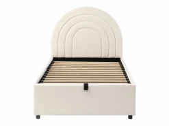 Sale OKWISH Cama con almacenaje 90x200 cm Cama infantil con cabecero y somier - terciopelo bouclé (sin colchón) Beige