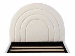 Sale OKWISH Cama con almacenaje 90x200 cm Cama infantil con cabecero y somier - terciopelo bouclé (sin colchón) Beige