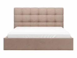 Discount Cama con arcón king size 200 x 200 cm de terciopelo en color - MIRDAL Cama Terciopelo