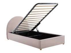Best Cama con cajón 90 x 190 cm de terciopelo acanalado color - LIRIMO Cama Terciopelo|Cama Infantil