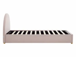 Best Cama con cajón 90 x 190 cm de terciopelo acanalado color - LIRIMO Cama Terciopelo|Cama Infantil