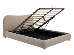 Vente-unique Cama con cajón 140 x 190 cm en tela color - VANARI