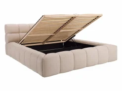 Vente-unique Cama con cajones 180 x 200 cm de tela color - FORVIK