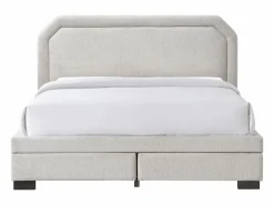 New Cama con cajones tamaño queen 160 x 200 cm de tela color - INASTO Cama Con Almacenaje