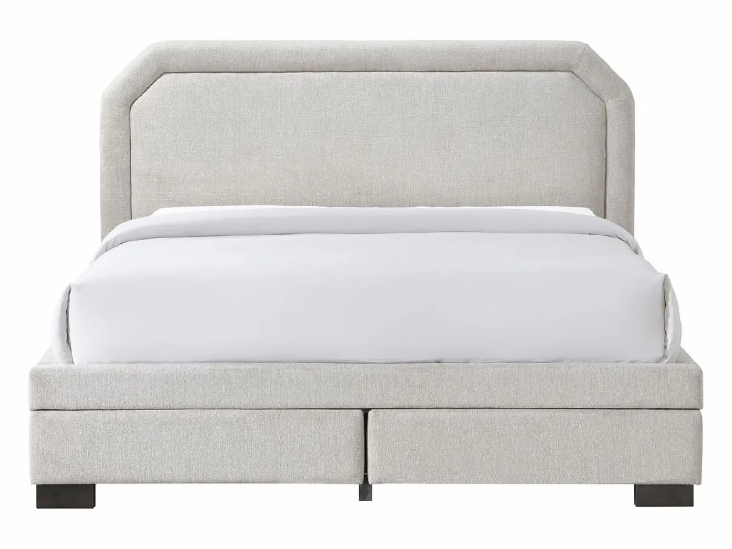 New Cama con cajones tamaño queen 160 x 200 cm de tela color - INASTO Cama Con Almacenaje