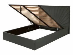 New Cama con canapé abatible 140 x 190 cm terciopelo RILIODA Cama Terciopelo
