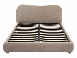 Vente-unique Cama con canapé king size 180 x 200 cm en tela color - VANARI