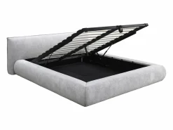 Vente-unique Cama con canapé king size 180 x 200 cm de tela color - MIRSIO