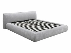 Vente-unique Cama con canapé king size 180 x 200 cm de tela color + colchón - MIRSIO
