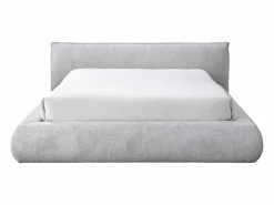 Vente-unique Cama con canapé king size 180 x 200 cm de tela color + colchón - MIRSIO