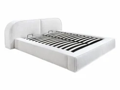 Discount Cama con canapé LIRABA 160 x 200 cm pana + colchón - Cama Terciopelo