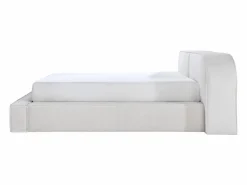Discount Cama con canapé LIRABA 160 x 200 cm pana + colchón - Cama Terciopelo