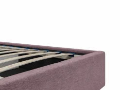 Discount Cama con canapé queen size 160 x 200 cm de tela burdeos - ELIAVA Colección Rouge Passion