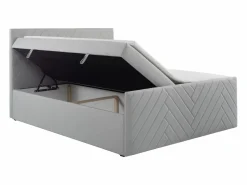 Ysmée Cama con canapés abatibles - 180 x 200 - Terciopelo - - MAKANA