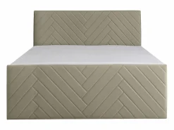 Outlet Cama con canapés abatibles - 160 x 200 - Terciopelo - - MAKANA Cama Continental Boxspring