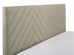 Outlet Cama con canapés abatibles - 160 x 200 - Terciopelo - - MAKANA Cama Continental Boxspring