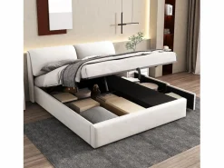 Online Cama contenedor 180 x 200 cm para adulto con 3 cajones - tejido de terciopelo - somier incluido - Cama Terciopelo