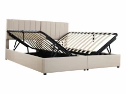 Outlet Cama contenedor 180 x 200 cm/2 x 90 x 200 cm con cabecero - cama modular - apertura lateral - tejido de lino - Cama Con Canapé|Cama Con Almacenaje