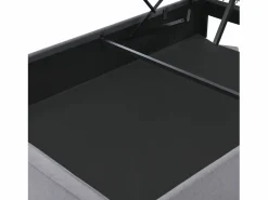 Discount Merax Cama contenedor 140x200 cm acolchada de algodón, somier incluido, oscuro Gris