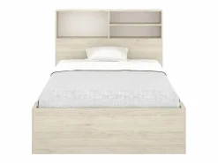 Clearance Cama de 120 x 190 cm con almacenaje en color natural y blanco - VARDIEL Cama Con Almacenaje|Cama Infantil