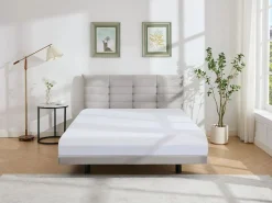 Hot Cama de 160 x 200 cm con cabecero capitoné de terciopelo - NISATIO Cama Adulto