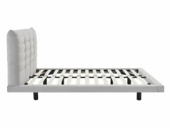 Hot Cama de 160 x 200 cm con cabecero capitoné de terciopelo - NISATIO Cama Adulto