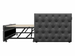 Cama de día 90x200 cm, cama nido 90x190 cm - Cama infantil en terciopelo con somier de láminas Cama Terciopelo|Cama Diván
