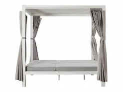 Best Concept-Usine Cama de jardín de 2 plazas CORDOUE Blanco
