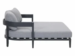 Cama de jardín de aluminio - Antracita - NYDELO de Tumbona