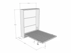 Sale ITAMOBY Cama doble abatible vertical Versia 160 Blanco
