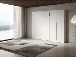 ITAMOBY Cama doble escamoteable vertical Versia 160 con armario derecho 2 puertas