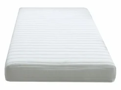 Best Ysmée Cama eléctrica de relax decorativa somier colchón de látex 3 zonas 90 x 200 cm Tela Gris PANISOLA Color natural claro