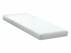 Best Cama eléctrica de relax decorativa somier colchón muelles ensacados 90 x 200 cm Tela Gris RIZALI Cama Articulada