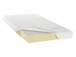 Best Ysmée Cama eléctrica de terminales - colchón látex - ETHER de Blanco
