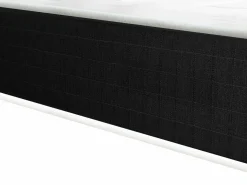 New Ysmée Cama eléctrica relax decorativa somier colchón de memoria de forma 90x200 cm Tela Beige MENASINA Blanco