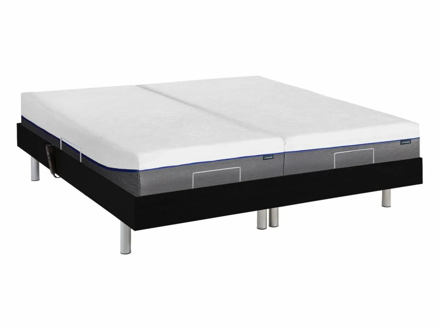 Sale Cama eléctrica relax, espuma viscoelástica HESIODE - 2 x 80 x 200 cm Cama Articulada