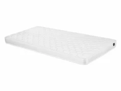 Discount Vente-unique Cama elevada estilo cabaña 90 x 190 cm en pino y MDF en color + colchón - VALESKIA Blanco