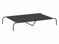 Clearance Cama elevada para perros negra 130x80x20 cm tela Oxford y acero Cama De Animales De Compañía