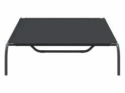 Clearance Cama elevada para perros negra 130x80x20 cm tela Oxford y acero Cama De Animales De Compañía