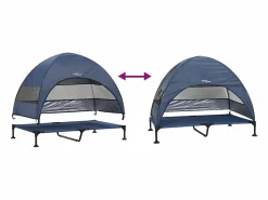Clicnbuy Cama Elevada para Perros Manual Azul marino 127 x 81 x 108 cm