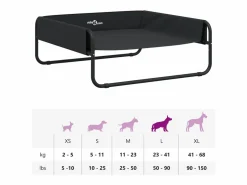 Clicnbuy Cama elevada para perros tela oxford y acero