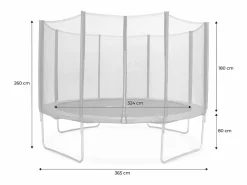 Clearance Cama elástica 370cm con pack de accesorios Cama Elástica